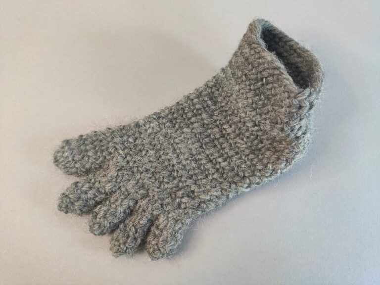 Produktdarstellung Socke mit Zehenkammern